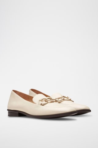 Mocassins en cuir Sarafyna Rae - Ivoire