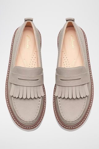 Mocassins compensés en nubuck Orianna WLoafer - Gris clair