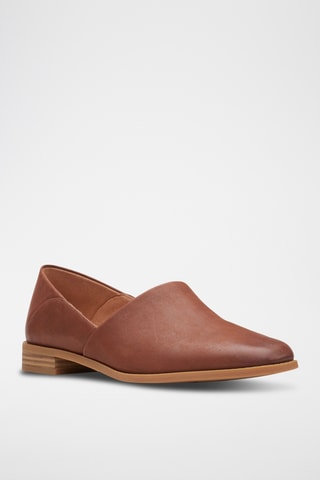 Ballerines en cuir Pure Belle - Marron clair