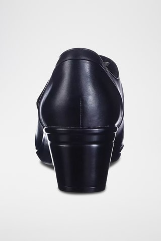 Babies à talons en cuir Emslie - Noir