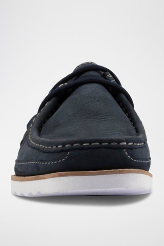 Chaussures bateau en nubuck Durleigh - Bleu marine