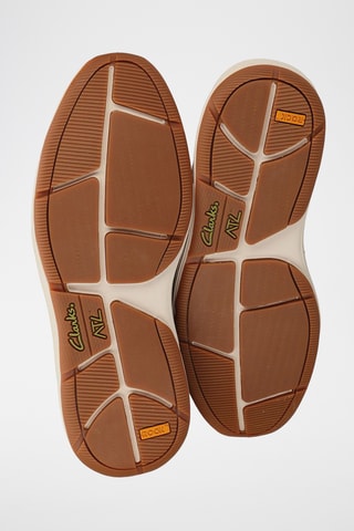 Chaussures bateau en cuir ATL - Bleu marine