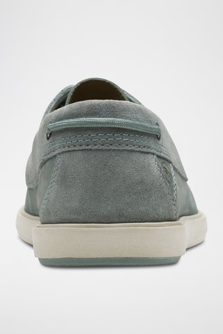 Chaussures bateau en nubuck Bratton - Vert d’eau