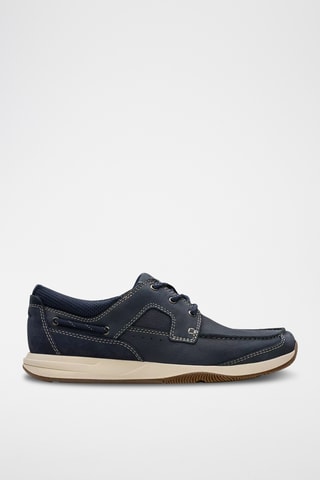 Chaussures bateau en nubuck Sailview - Bleu marine