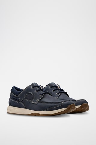 Chaussures bateau en nubuck Sailview - Bleu marine