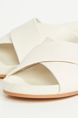 Mules en cuir Pure Cross - Blanc