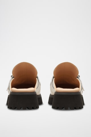 Sabots en cuir Stayso Free - Ivoire