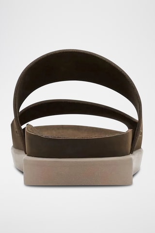 Mules en cuir Sunder - Vert olive