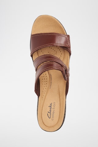 Mules à talons en cuir Merliah - Marron