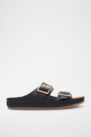 Mules en cuir Brookleigh - Noir