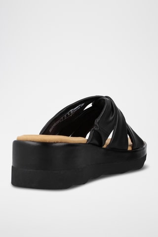 Mules plateformes Clara - Noir