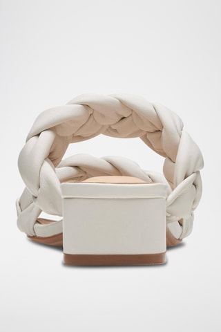 Mules en cuir Seren25 Braid - Blanc