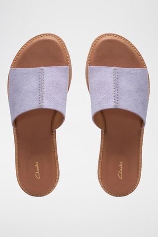 Mules en nubuck Karsea - Mauve