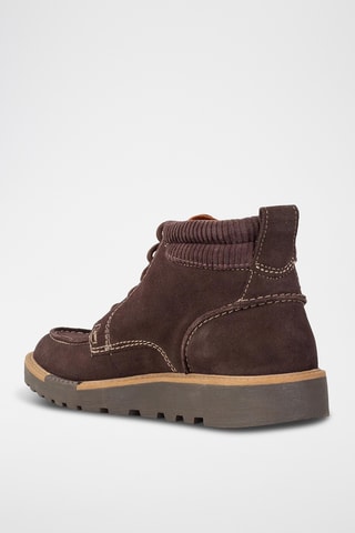 Boots en nubuck Barnes - Marron foncé