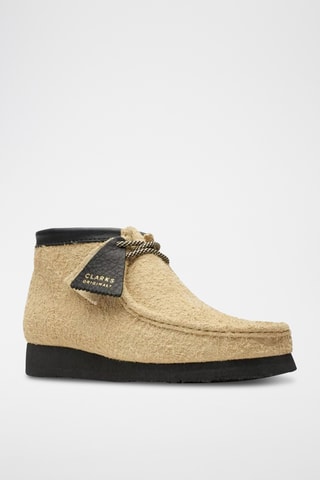 Boots en nubuck Wallabee - Beige et noir