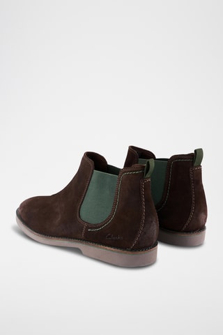 Boots Chelsea en nubuck Atticus - Marron foncé