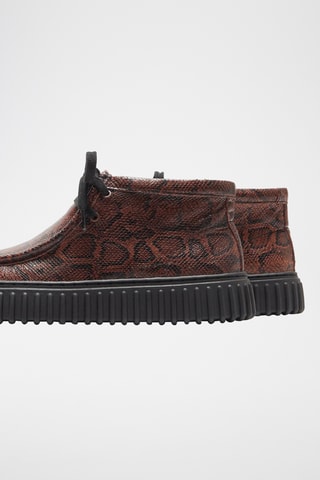 Boots en cuir Cur - Marron