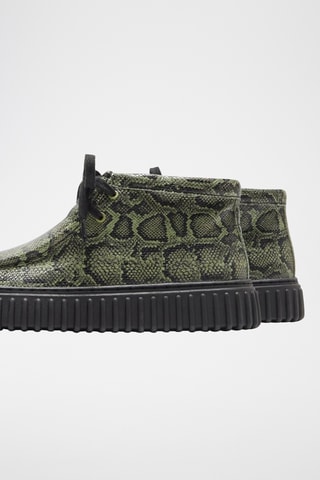 Boots en cuir Cur - Vert