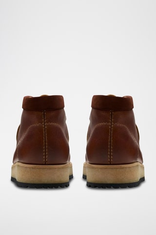 Boots en cuir Wallabee - Rouge brique