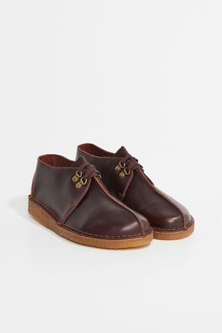 Leren Boots Desert Trek - Bordeauxrood