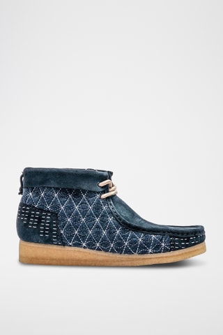 Boots en nubuck Wallabee - Bleu marine