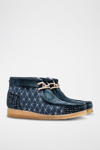 Boots en nubuck Wallabee - Bleu marine