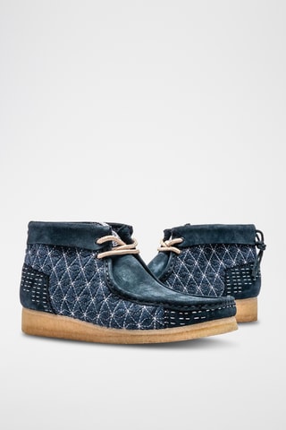 Boots en nubuck Wallabee - Bleu marine