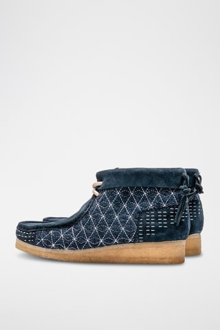 Boots en nubuck Wallabee - Bleu marine