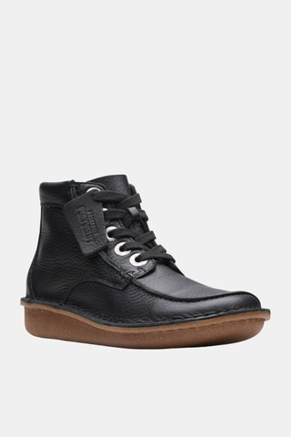 Boots en cuir Funny Cedar - Noir