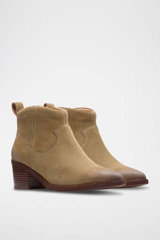 Bottines en nubuck Morzine Sky - Beige