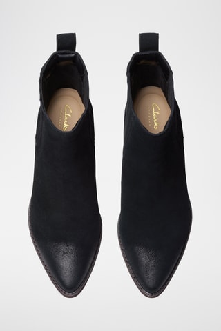 Bottines Chelsea en nubuck Morzine Top - Noir