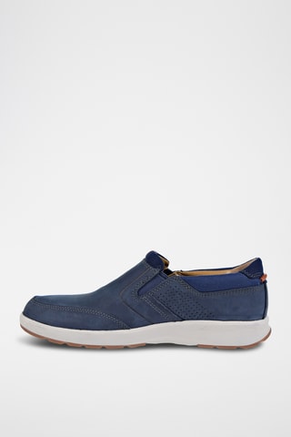 Slip-on en nubuck Un - Bleu marine