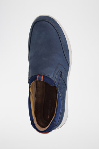 Slip-on en nubuck Un - Bleu marine