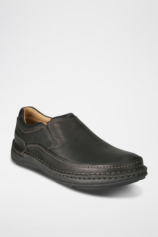 Slip-on en cuir Nature - Noir