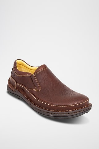 Slip-on en cuir Nature - Marron