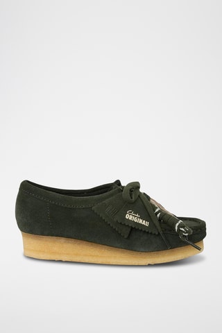 Derbys en nubuck Wallabee - Vert foncé
