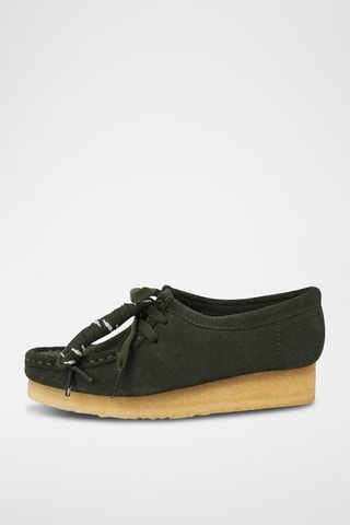 Derbys en nubuck Wallabee - Vert foncé
