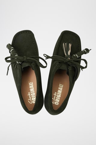 Derbys en nubuck Wallabee - Vert foncé