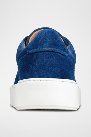 Baskets plateformes en nubuck Hero - Bleu roi