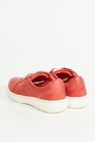 Baskets en cuir Caroline - Rouge