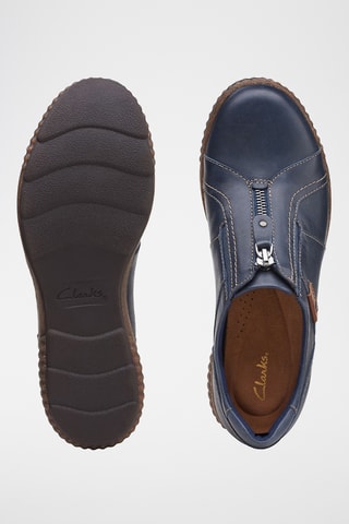 Baskets en cuir Magnolia - Bleu marine