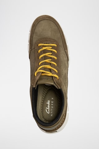 Baskets en nubuck Nature - Vert olive