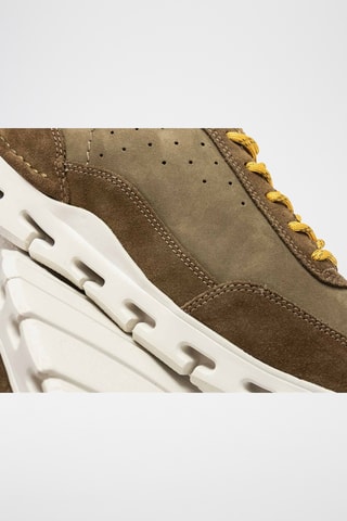 Baskets en nubuck Nature - Vert olive