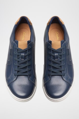 Baskets en cuir Mapstone - Bleu marine