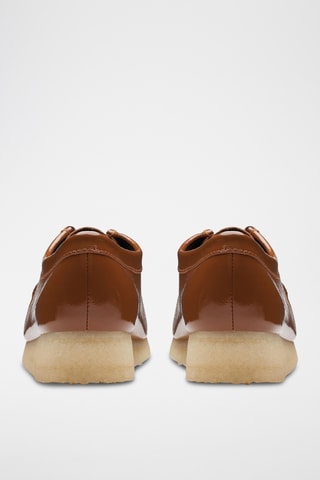 Derbys en cuir verni Wallabee - Marron