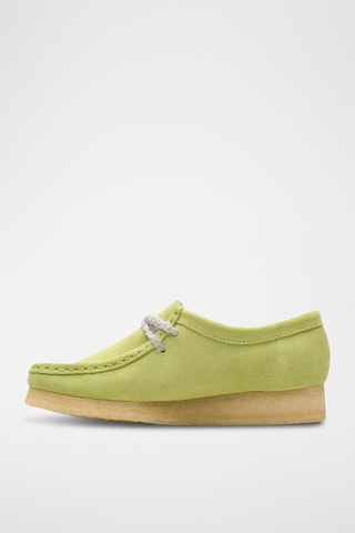 Derbys en nubuck Wallabee - Vert citron