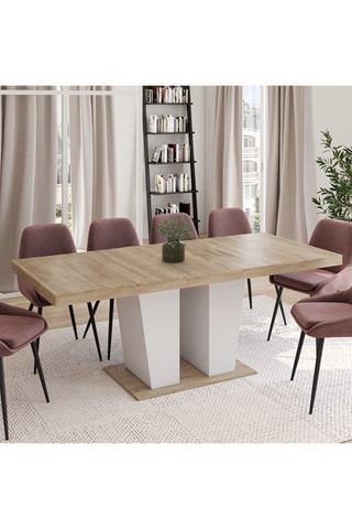 Table repas extensible Ezra - 160/200 x 75,5 x 90 cm