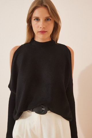 Camisola oversize - Preto