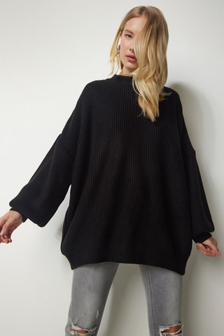Camisola oversize - Preto