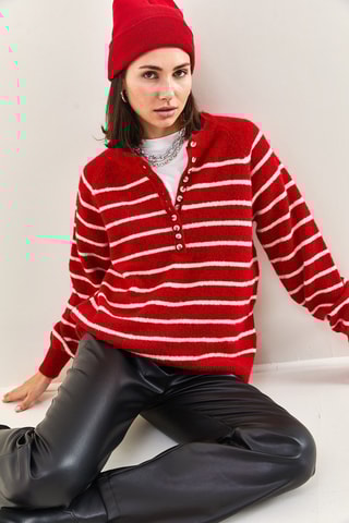Camisola - Vermelho e branco